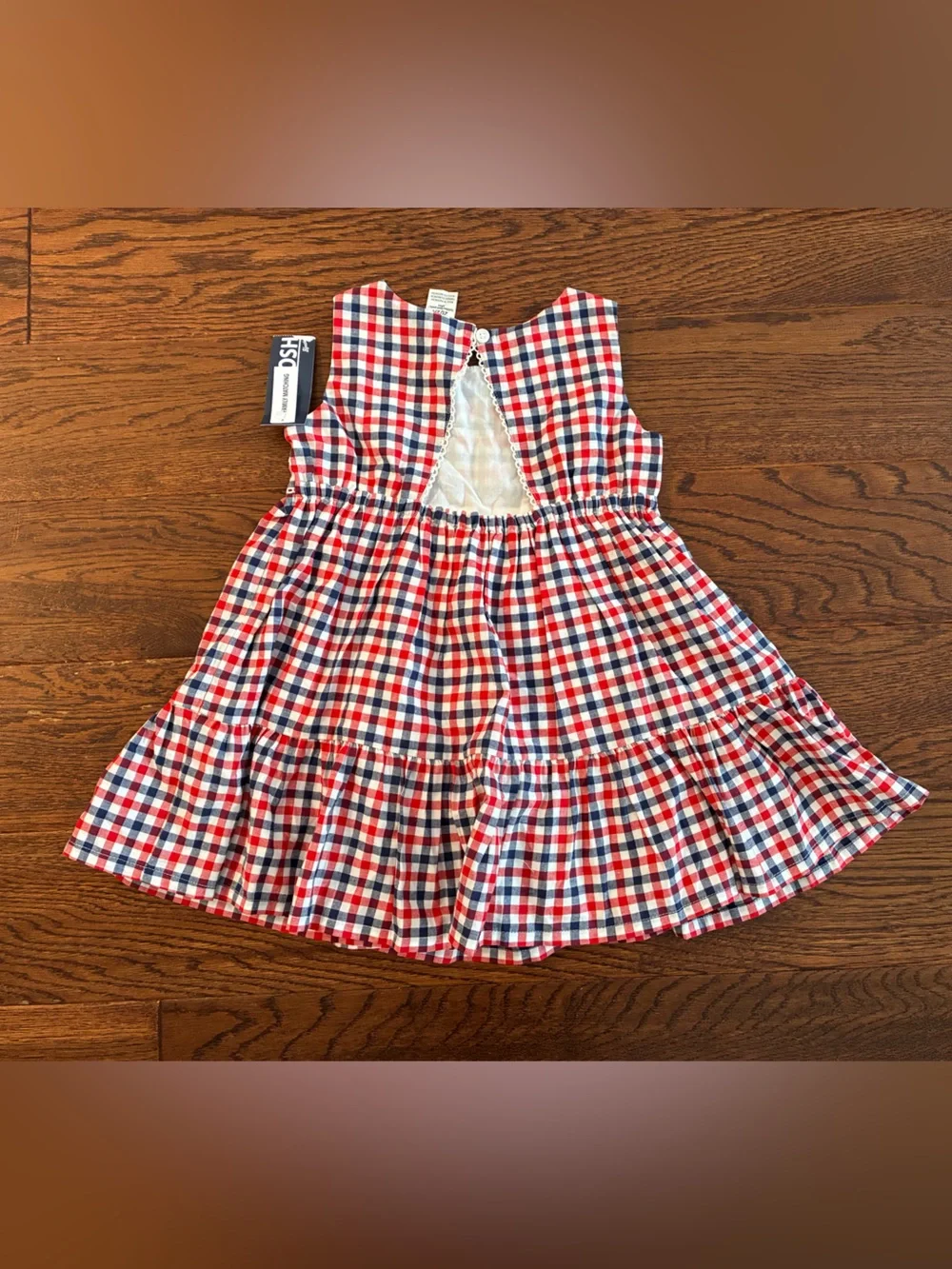 OshKosh B'gosh Red, White & Blue Gingham Sundress